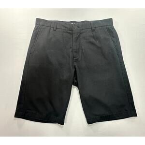 Only NY Flat Front Chino Shorts Mens Black 34